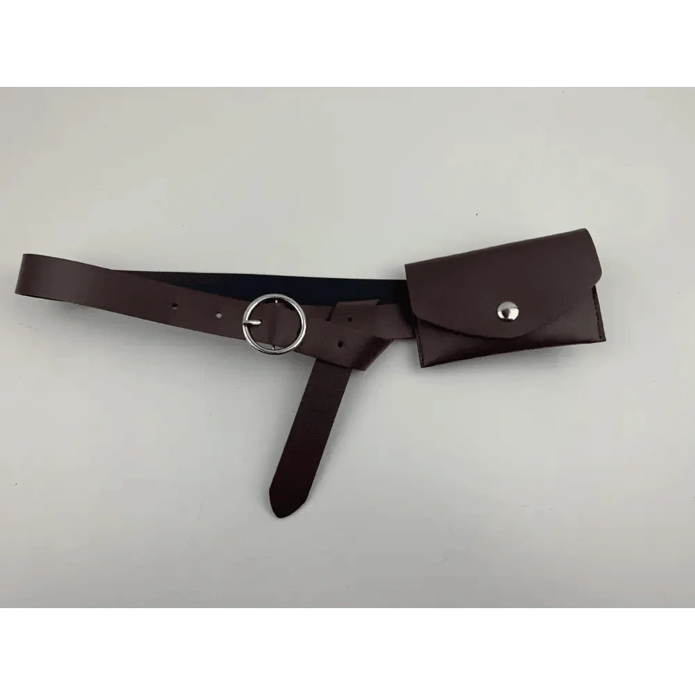 Ceinture en cuir PU vintage élégante avec design de boucle unique