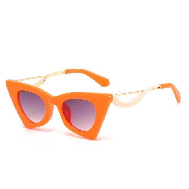 Lunettes de soleil vintage carrées en œil de chat pour un style tendance