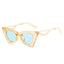 Lunettes de soleil vintage carrées en œil de chat pour un style tendance