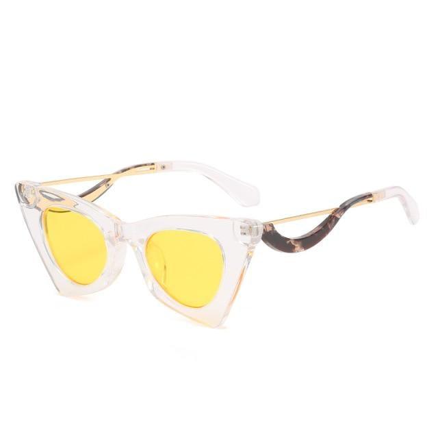 Lunettes de soleil vintage carrées en œil de chat pour un style tendance