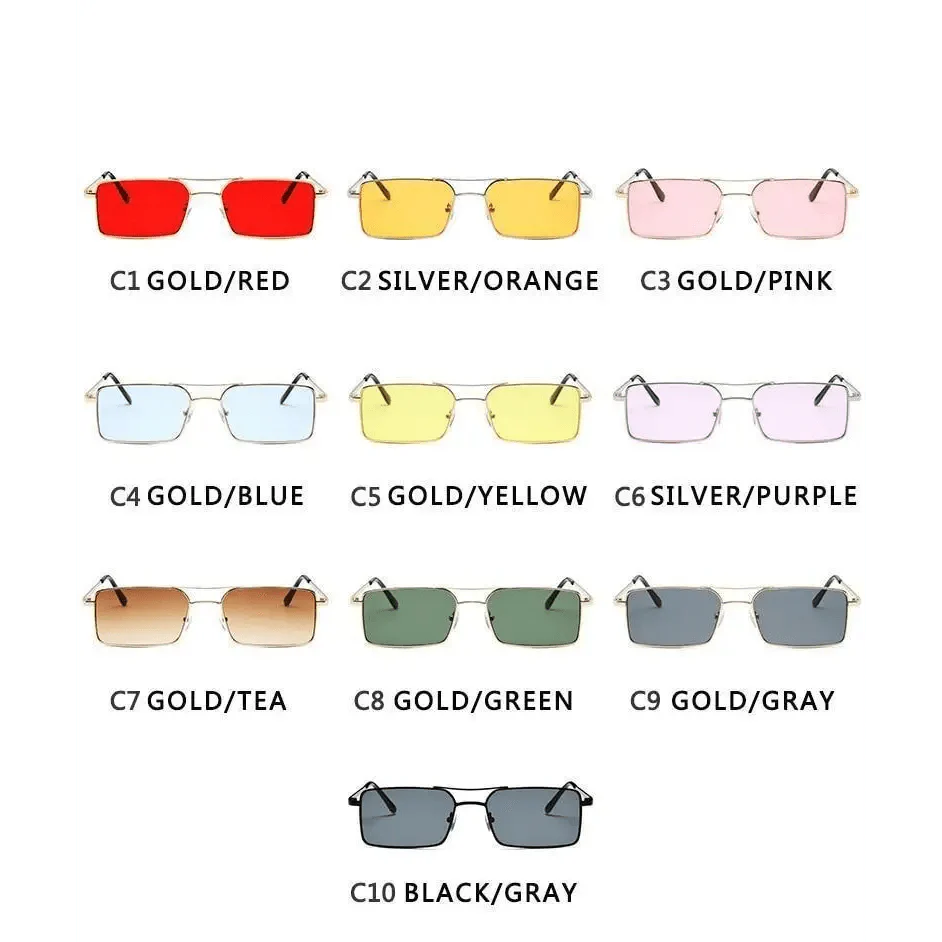 Luxury Vintage Square Sunglasses for Women - UV400 Protection