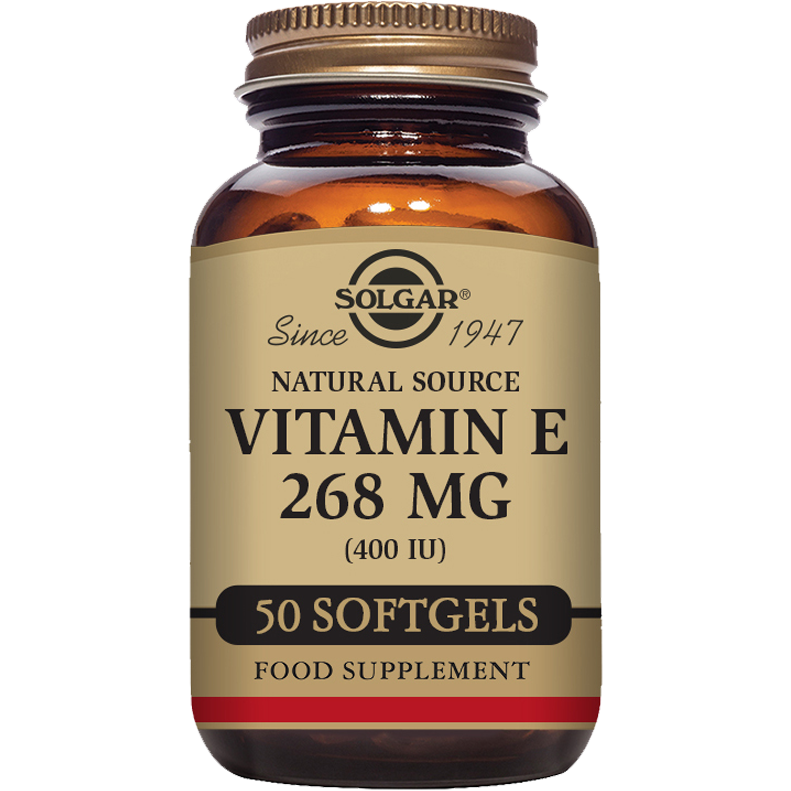 Solgar Vitamina E Softgels, 400 UI - 50 Contenido