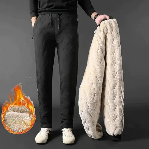 Premium Winter Lambswool Sweatpants for Men