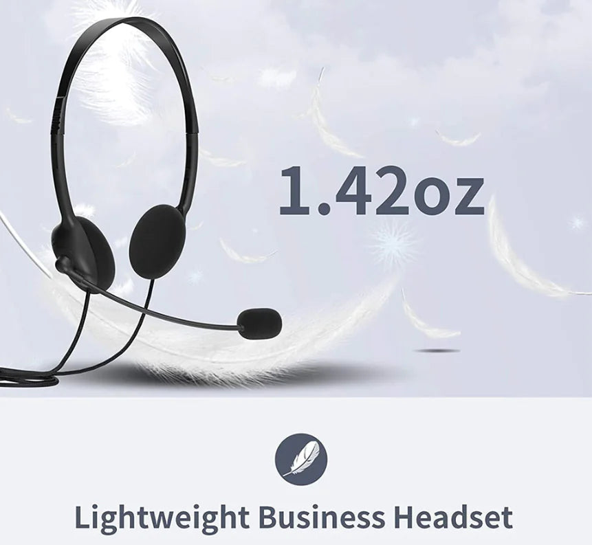 Premium USB Headset with Noise Cancelling Microphone for PC