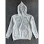 Skeleton Rhinestone Full Zip Hoodie for Women