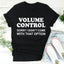 Camiseta de Control de Volumen