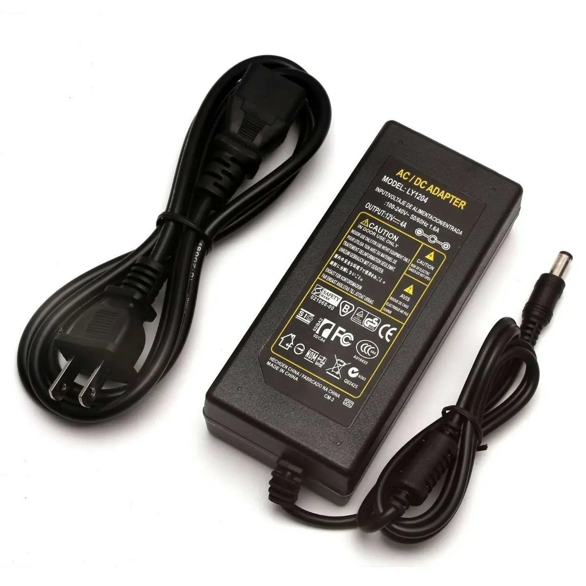 Adaptador de fuente de alimentación de 12V para luces de tira LED 5050