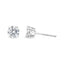 IGI Certified 14K White Gold Lab Grown Diamond Stud Earrings