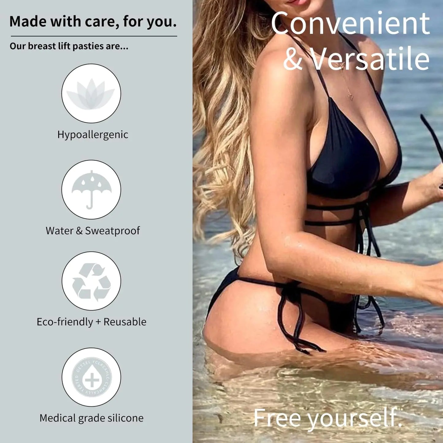 Invisible Sticky Bra for Backless and Strapless Styles
