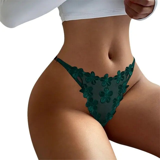 Tangas Sin Costuras de Encaje para Mujeres - Comodidad Elegante