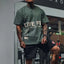 Camiseta de algodón para gimnasio de hombre premium