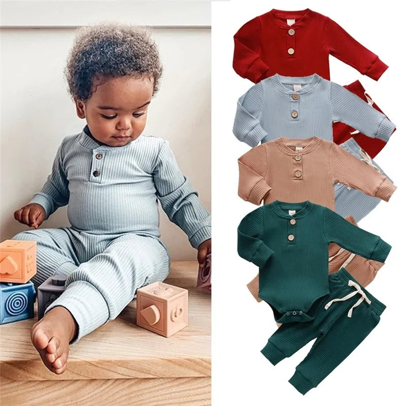 Conjunto de Punto Acogedor para Bebé Otoño