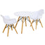 3-Piece Kid's Modern Round Table and Chair Set