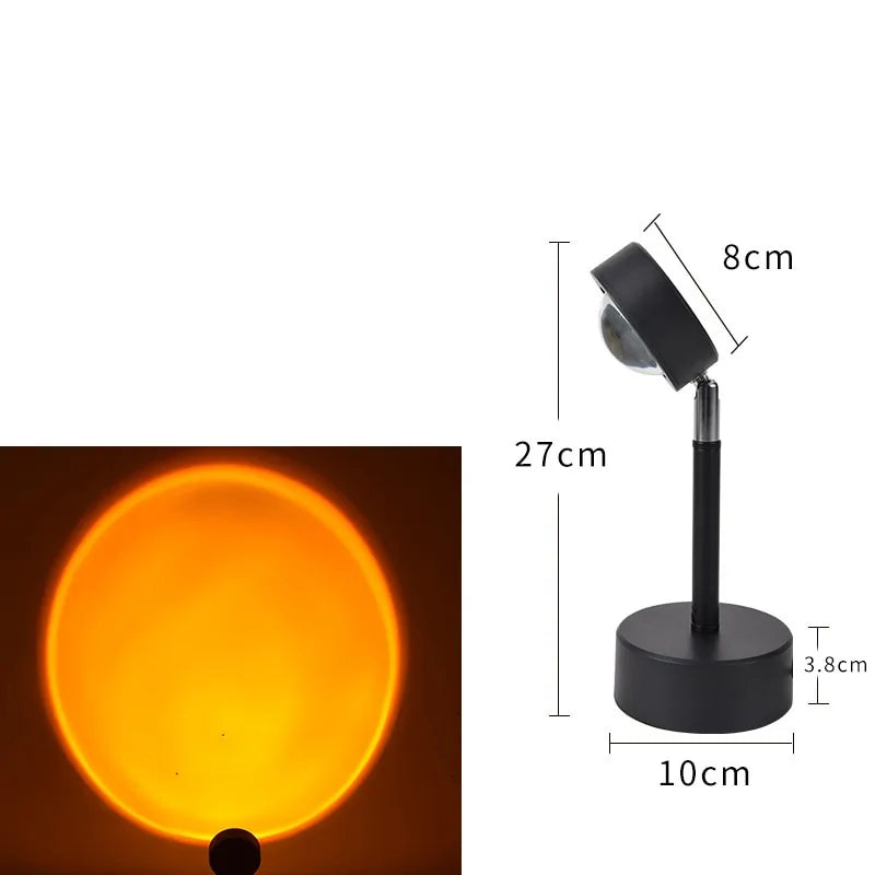 Proyector LED de Noche USB Arcoíris Atardecer