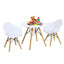 3-Piece Kid's Modern Round Table and Chair Set