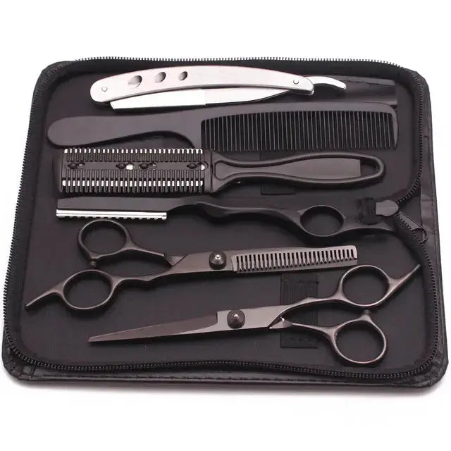 Juego de Tijeras de Peluquería de Acero Inoxidable Premium