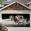 Banner de puerta de garaje Halloween Bosque Nebuloso