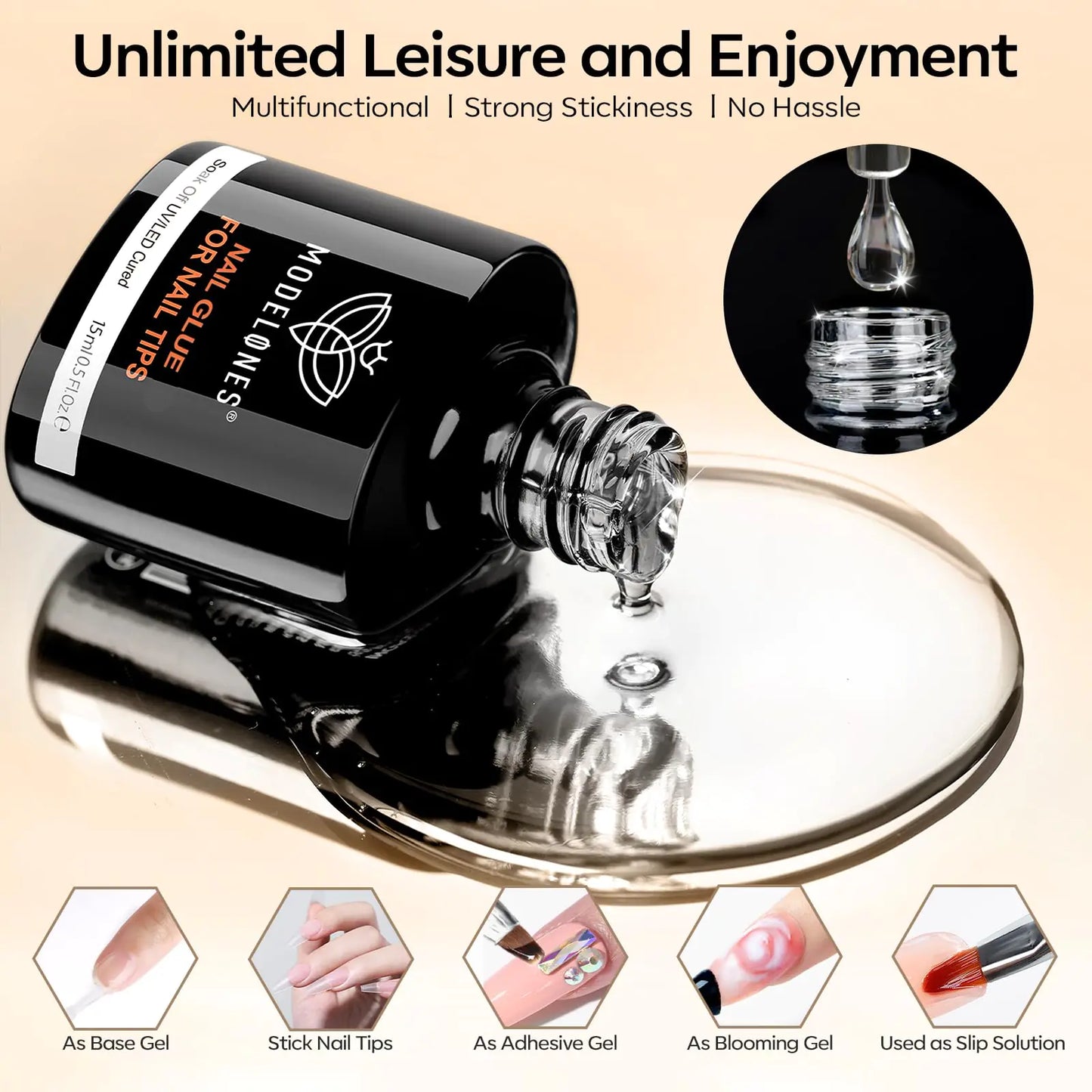 Modelones 9-in-1 Nail Glue & Gel Nail Kit