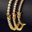 Pulsera de Tenis de Zirconita Baño de Oro de 18K