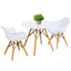 3-Piece Kid's Modern Round Table and Chair Set