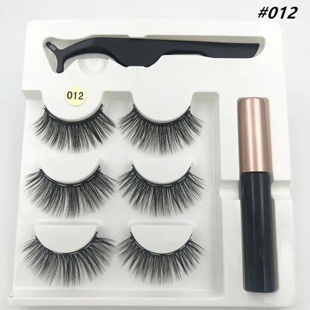Premium 3D False Eyelashes with Magnetic Eyeliner