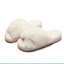 Pantuflas de lujo de invierno con piel