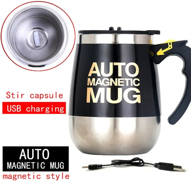 Self Stirring Magnetic Mug - Effortless Beverage Mixing