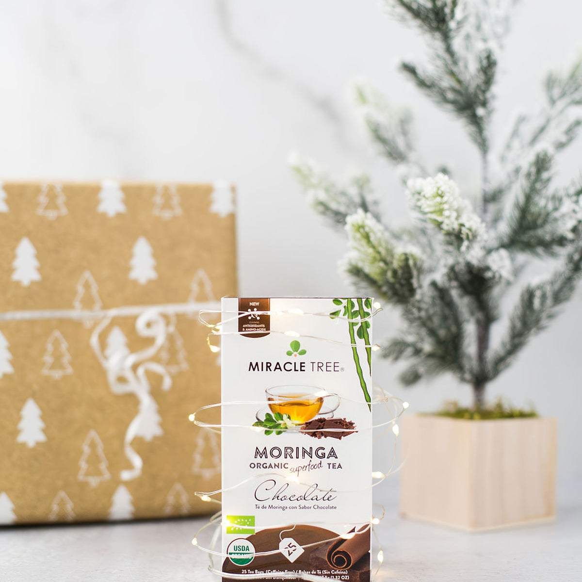 Organic Moringa Tea with Chocolate Flavor