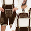 Costume de Bavarois pour hommes pour Oktoberfest avec chapeau de bière - X-Large