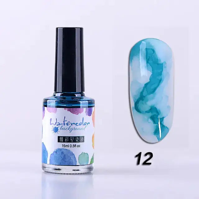 Encre à Ongles Aquarelle pour Designs Artistiques