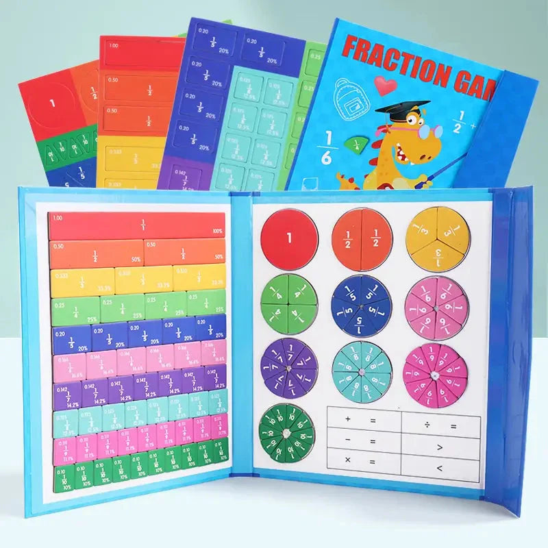 Juguetes Magnéticos de Aprendizaje de Fracciones para Niños