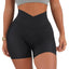 Shorts de Yoga Sin Costuras de Cintura Alta para Mujeres
