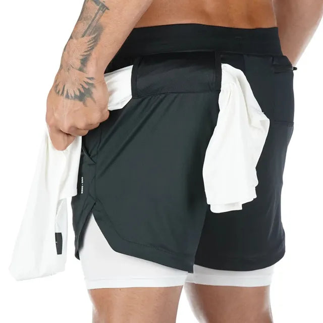 Shorts de Correr Camuflados para Hombre - Ropa Deportiva Elegante
