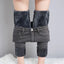 Velvet-Lined Thick Denim Pants for Ultimate Comfort