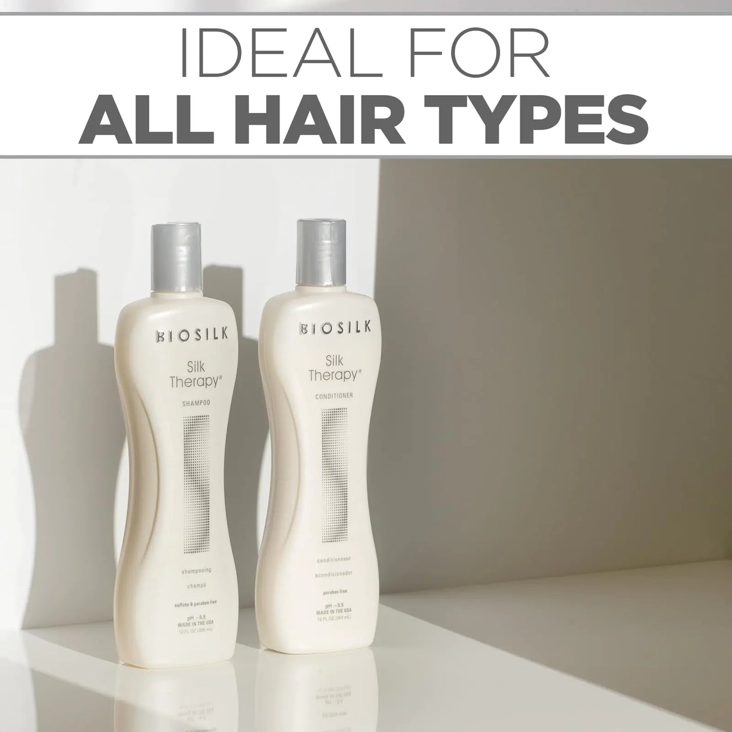 Ensemble Duo BioSilk Silk Therapy - Shampooing & Après-shampooing 12 Oz