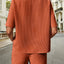 Waffle-Knit Half Sleeve Top and Shorts Set - Korvel