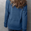 Waffle-Knit Notched Long Sleeve T-Shirt - Korvel