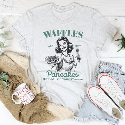 Los waffles son simplemente panqueques acanalados para tu placer.