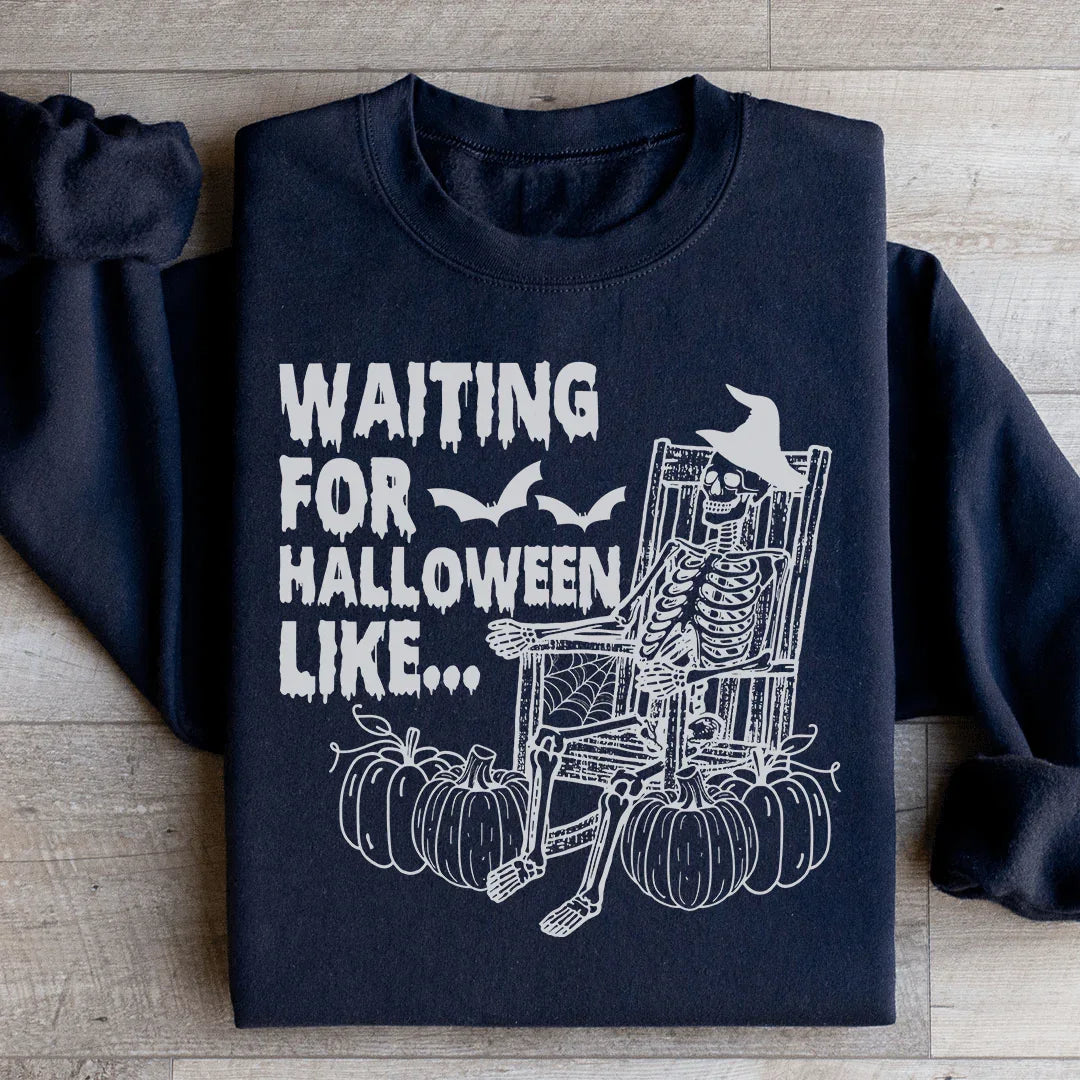 Sudadera Esperando Halloween Como