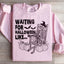 Sudadera Esperando Halloween Como
