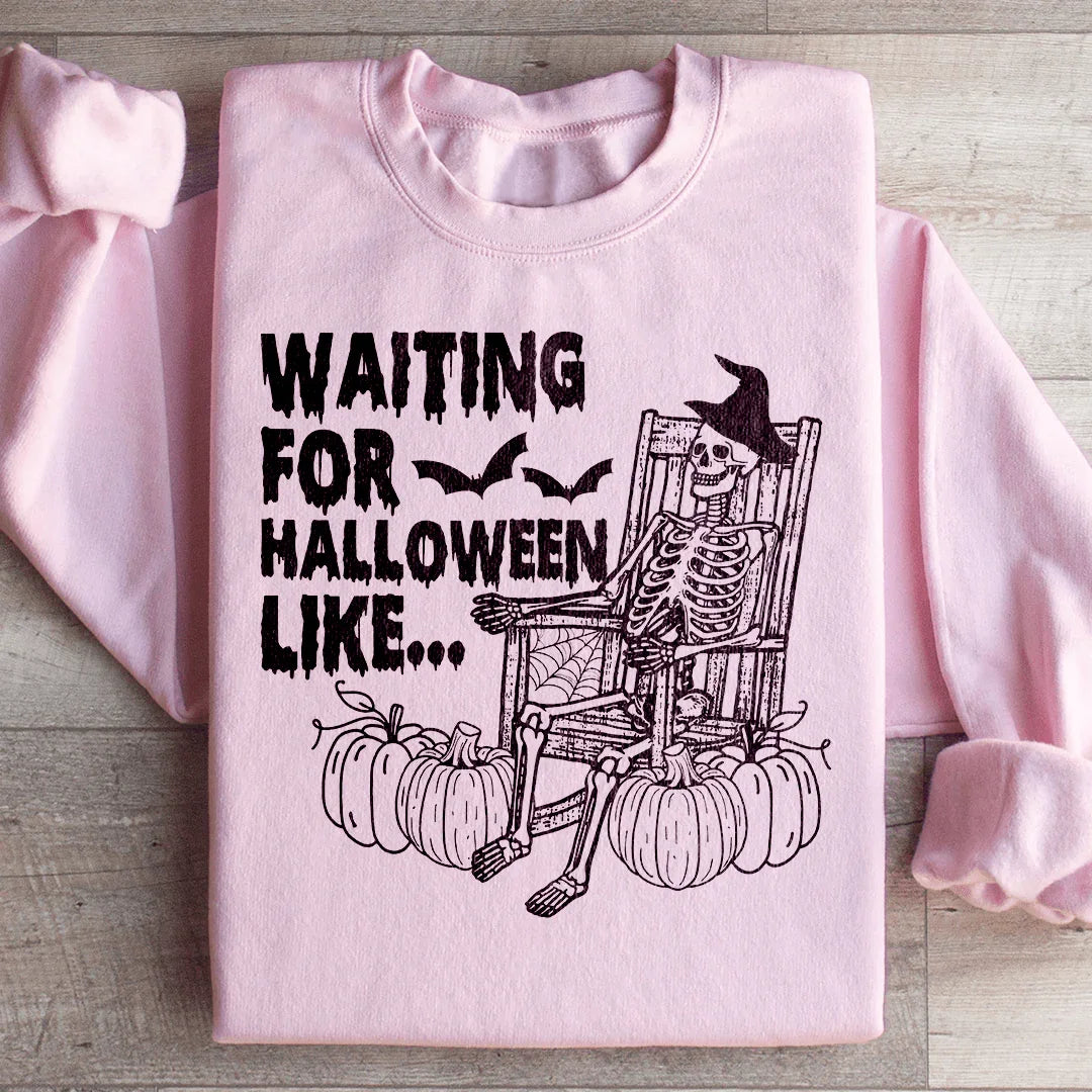 Sudadera Esperando Halloween Como