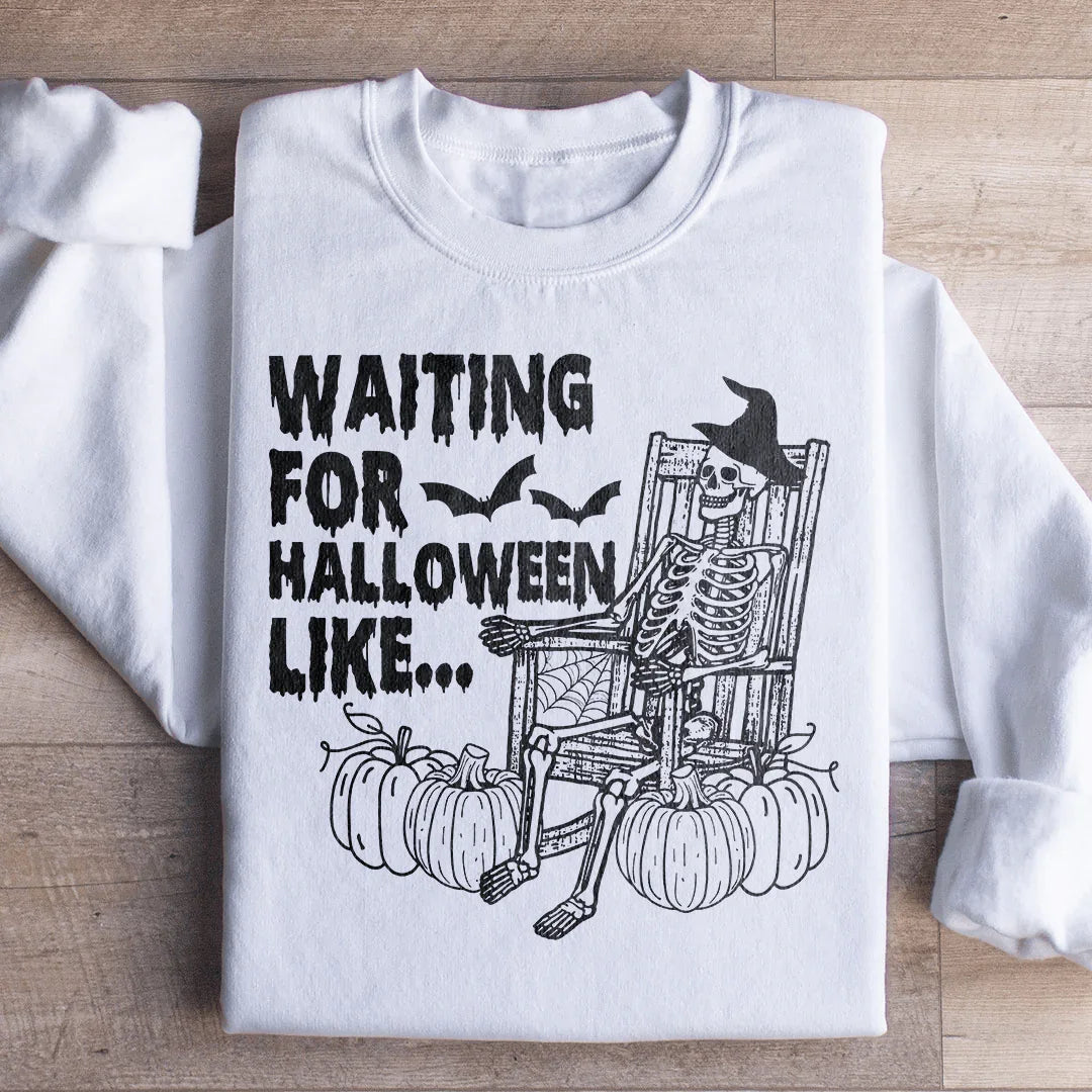 Sudadera Esperando Halloween Como