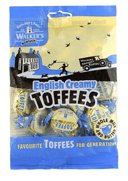 Toffees crémeux anglais Walker's Nonsuch - Délice britannique classique