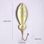 Decorative Wall Coat Rack with Leaf Design - Iron Hooks