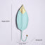 Decorative Wall Coat Rack with Leaf Design - Iron Hooks