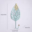 Decorative Wall Coat Rack with Leaf Design - Iron Hooks