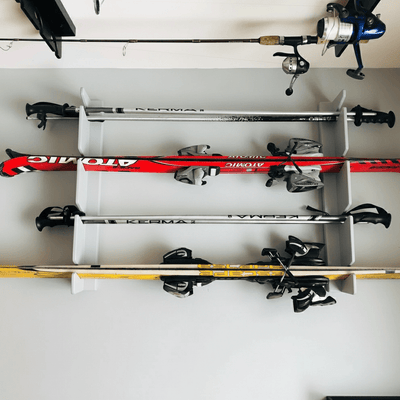 Premium Wall-Mounted Ski Rack for Organized Storage