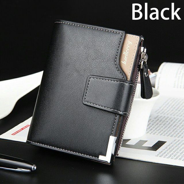 Wallet Baellerry brand Short men Wallets PU Leather male Purse Card Holder Wallet Fashion man Zipper Wallet men Coin bag - Korvel