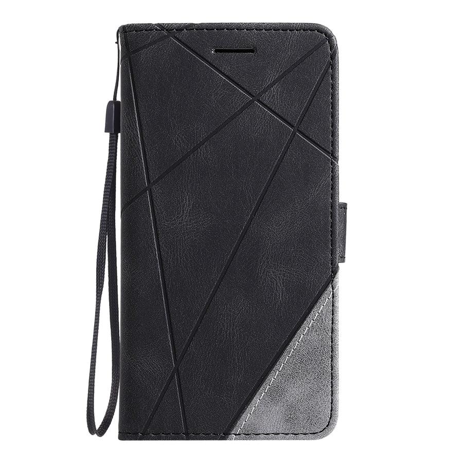 Étui en cuir à rabat portefeuille premium pour la série Xiaomi Redmi