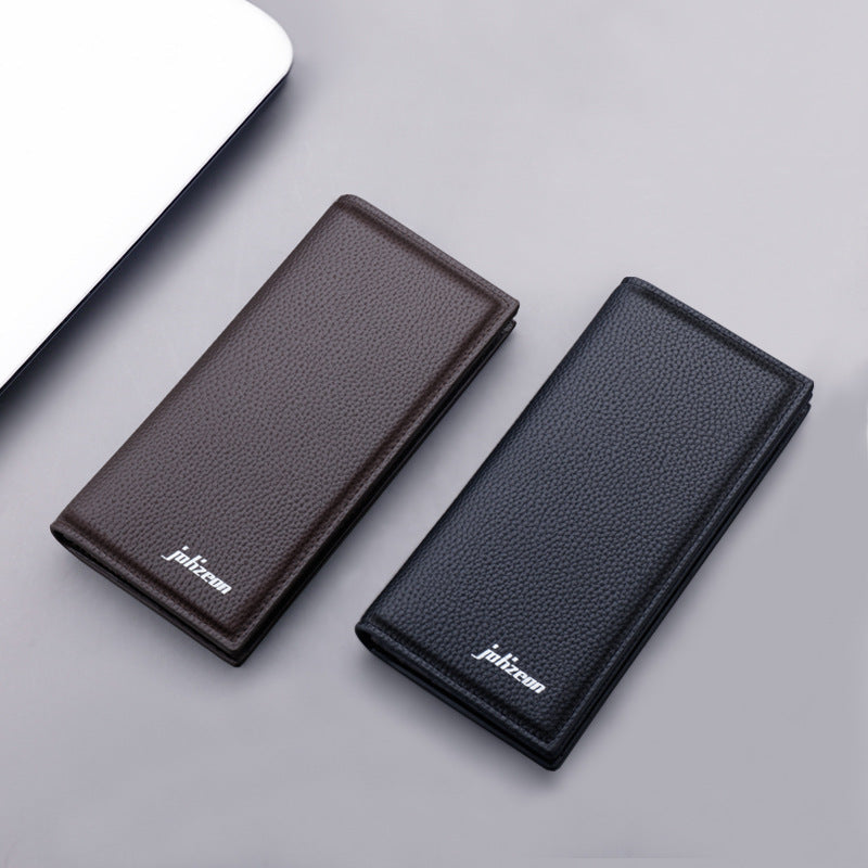 Wallet Men's Long Section Young People Thickened Large Capacity Wallet Suit Bag Plus Simple Men's Wallet - Korvel